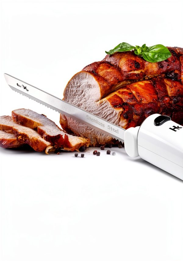 HK Electric Knife Cordless Meat Bread Slicing Stainless-2