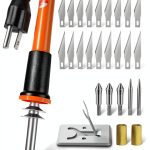 Honoson Electric Hot Knife Set Metal Blades Wood Handle-0
