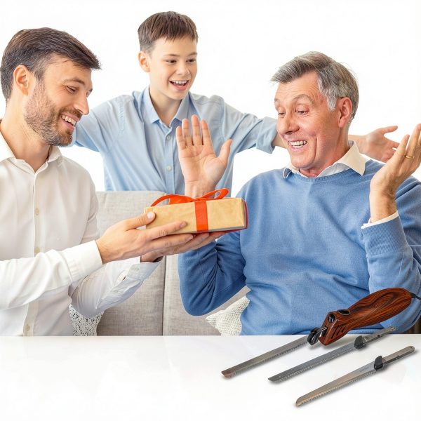 MOVNO Electric Knife Serrated Stainless Steel Carving Tool-3