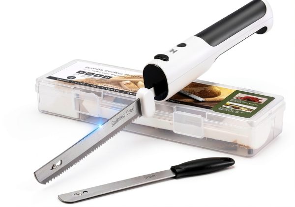 HK Electric Knife Cordless Meat Bread Slicing Stainless-0