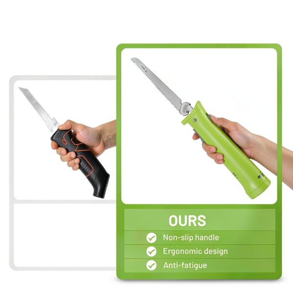 Eyoyofishcam Electric Knife Cordless Stainless Steel Kitchen-4