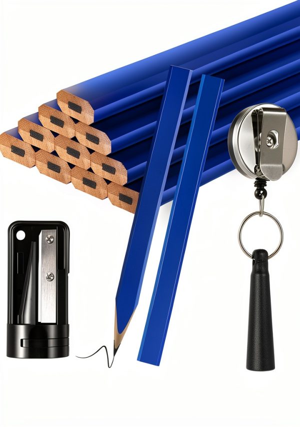 Hiboom Carpenter Pencils Retractable Holder Woodwork-0