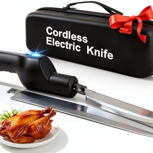 YOTAN Cordless Electric Knife Stainless Steel Rechargeable-0