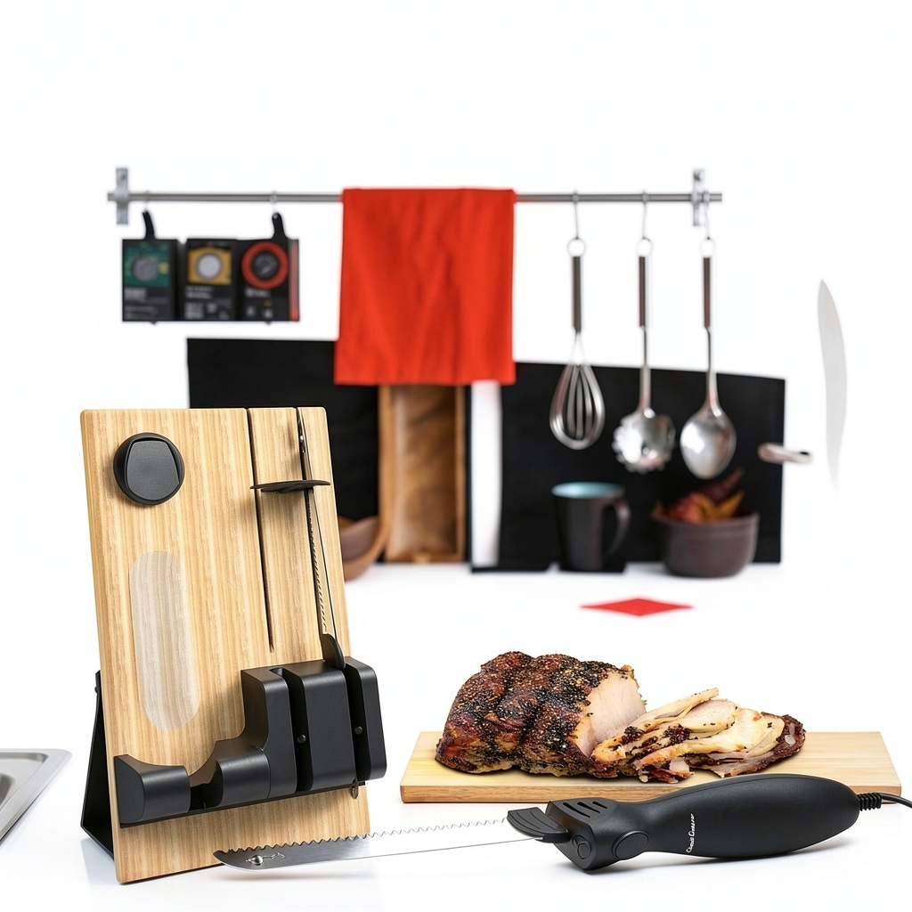 Classic Cuisine Electric Knife slicing a holiday roast