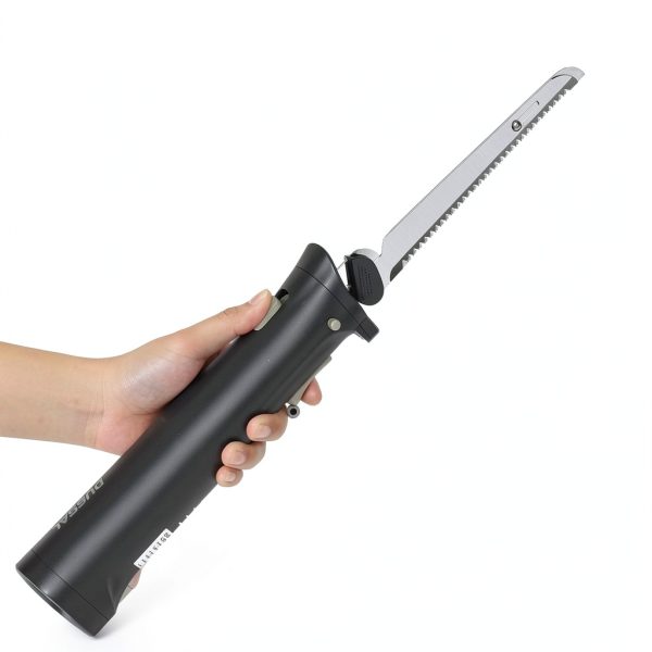D DUSSAL Cordless Electric Knife Stainless Steel Serrated-2