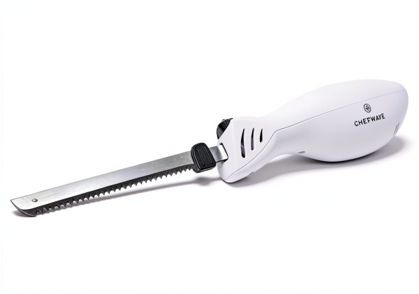 ChefWave Electric Knife Cordless Rechargeable Serrated-0