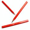 RONDURE Carpenter Pencils Flat Design Red Woodworking Tools-4