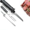 Wanvoapls Electric Knife Cordless Stainless Steel Serrated-4