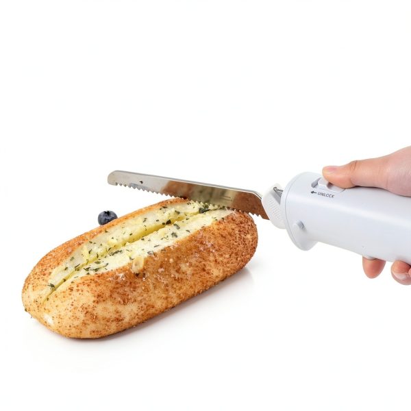 Cushore Electric Carving Knife Serrated Blade Rechargeable-3