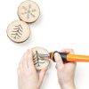 Honoson Electric Hot Knife Set Metal Blades Wood Handle-5