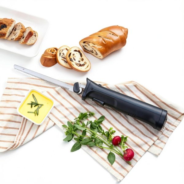 Elite Gourmet Electric Knife Stainless Steel Blades Cordless-6