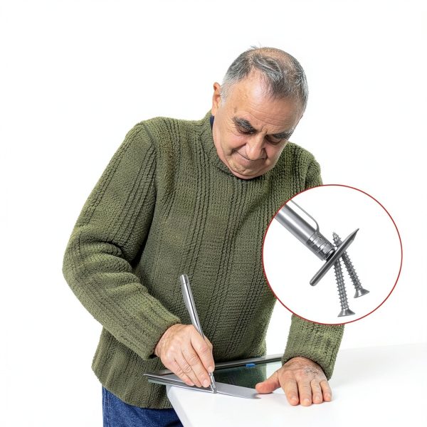 Bcautay Tungsten Carbide Scriber Magnetic Knurled Grip Tool-4