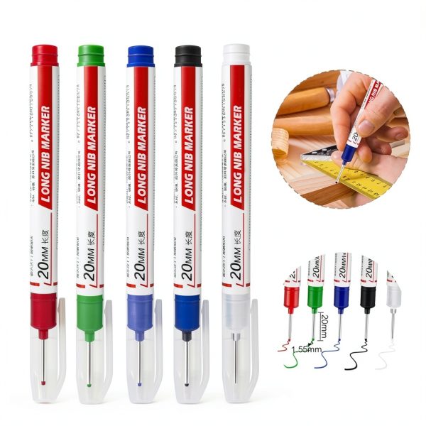 Tasunte Long Nib Markers 10 Pack Deep Hole Writing Tools-1