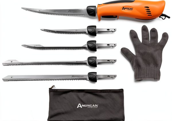 American Angler Electric Fillet Knife 8 Inch Stainless Steel-0