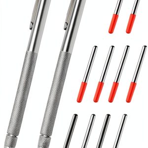 Bcautay Tungsten Carbide Scriber Magnetic Knurled Grip Tool-0