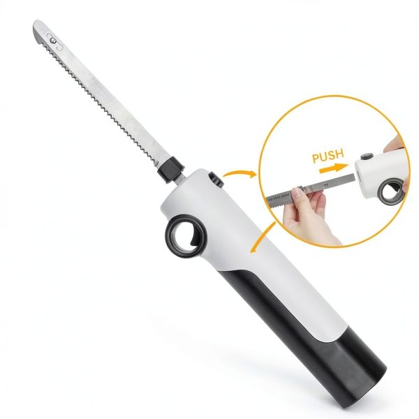 TUMIDY Cordless Electric Knife Stainless Steel Carving-2