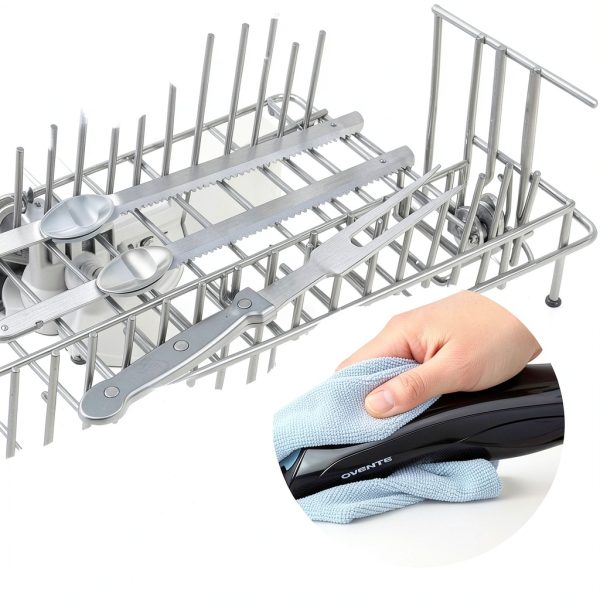 OVENTE Electric Knife Stainless Steel Serrated Blade-6