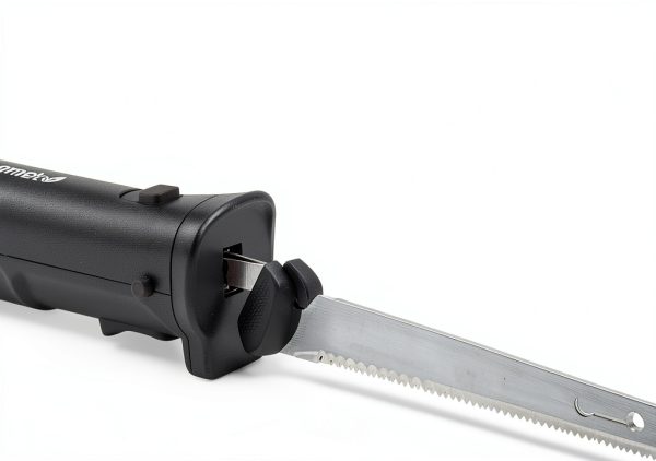 Elite Gourmet Electric Knife Stainless Steel Blades Cordless-3