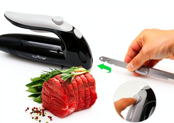 Electric Carving Knife NutriChef Stainless Steel Dishwasher-3