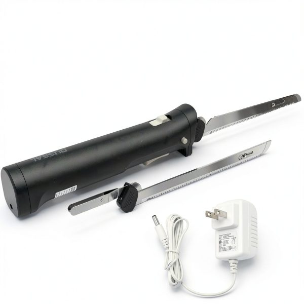 D DUSSAL Cordless Electric Knife Stainless Steel Serrated-6