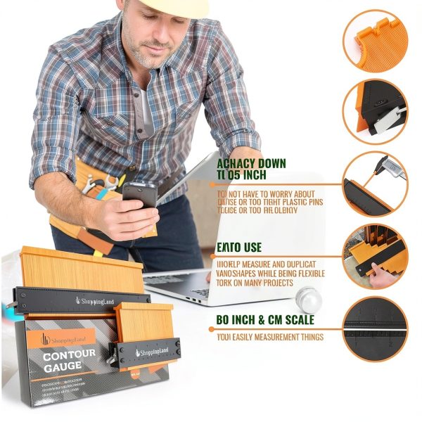 SPL Contour Gauge Profile Tool with Locking System-3