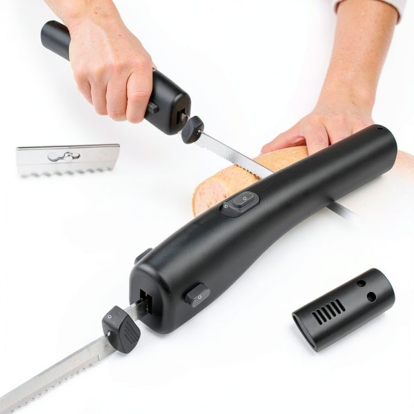 VLOXO Cordless Electric Knife Stainless Steel Lightweight-5