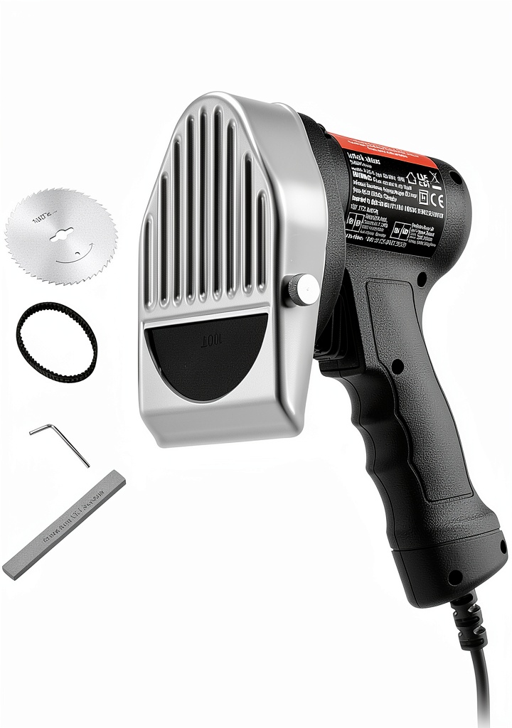 VEVOR Electric Kebab Knife slicing meat on a counter