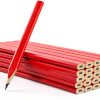 RONDURE Carpenter Pencils Flat Design Red Woodworking Tools-2