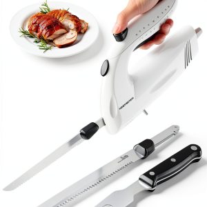 KEENSTAR Electric Knife Stainless Steel Serrated Blades-0