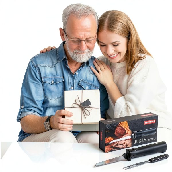 Wanvoapls Electric Knife Cordless Stainless Steel Serrated-6