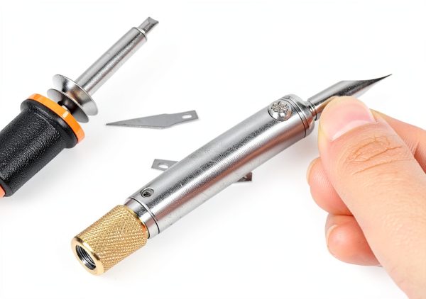 Honoson Electric Hot Knife Set Metal Blades Wood Handle-3
