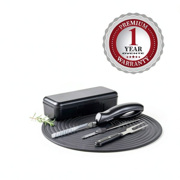 OVENTE Electric Knife Stainless Steel Serrated Blade-8