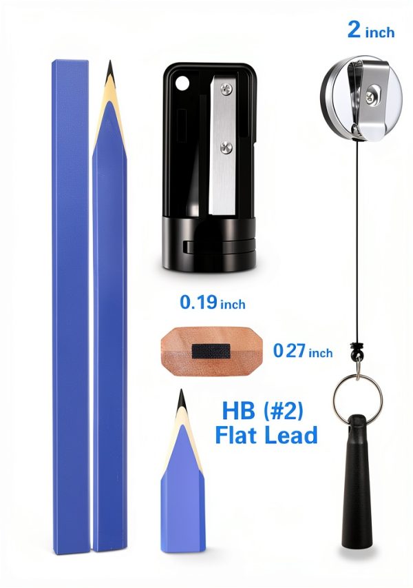 Hiboom Carpenter Pencils Retractable Holder Woodwork-1