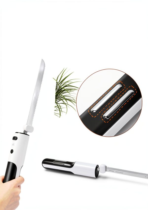 HK Electric Knife Cordless Meat Bread Slicing Stainless-3