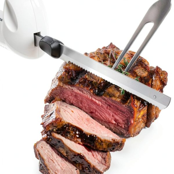KEENSTAR Electric Knife Stainless Steel Serrated Blades-3