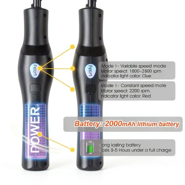 YOTAN Cordless Electric Knife Stainless Steel Rechargeable-3