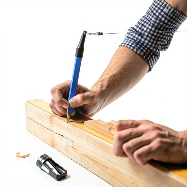 Hiboom Carpenter Pencils Retractable Holder Woodwork-6