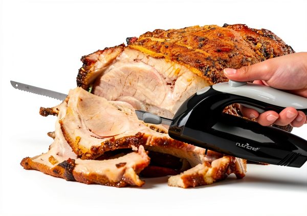 Electric Carving Knife NutriChef Stainless Steel Dishwasher-1