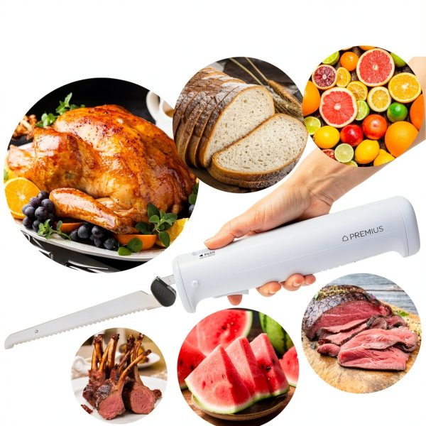 PREMIUS Electric Knife Cordless Stainless Steel Carving-2