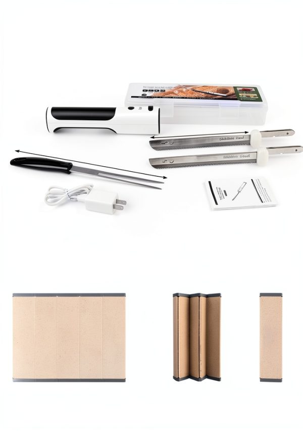 HK Electric Knife Cordless Meat Bread Slicing Stainless-6