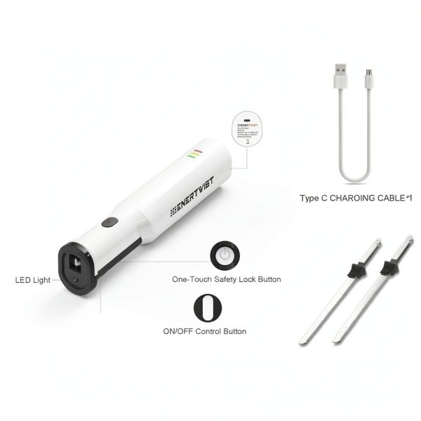 ENERTWIST Cordless Electric Knife Rechargeable Stainless-3