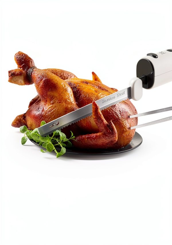 HK Electric Knife Cordless Meat Bread Slicing Stainless-1
