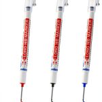 Zonon Deep Hole Marker Pen ABS Plastic Refillable Chisel Tip-0