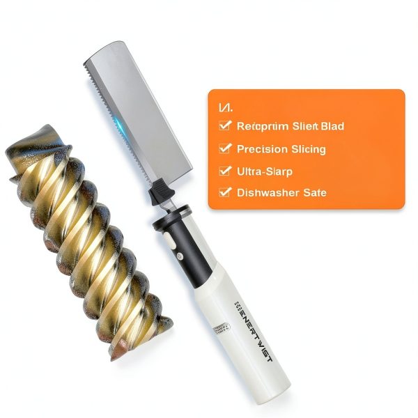 ENERTWIST Cordless Electric Knife Rechargeable Stainless-4