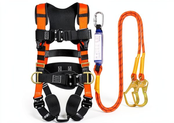 Fall Arrest Safety Harness TRSMIMA TTHarnessB Quick Release Buckles-0