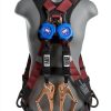 Palmer Safety Fall Arrest Harness 420 lb Polyester Webbing Hi Vis-5