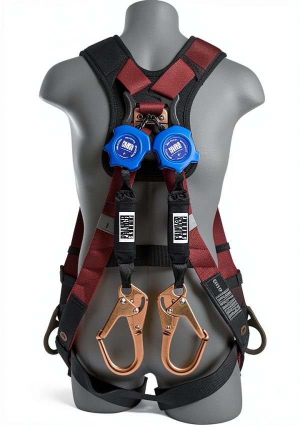 Palmer Safety Fall Arrest Harness 420 lb Polyester Webbing Hi Vis-5
