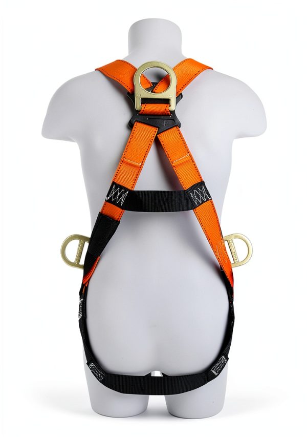 TRSMIMA Safety Harness with 6ft Shock Lanyard Steel D‑Rings-2