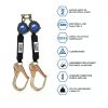 Palmer Safety Fall Arrest Harness 420 lb Polyester Webbing Hi Vis-3