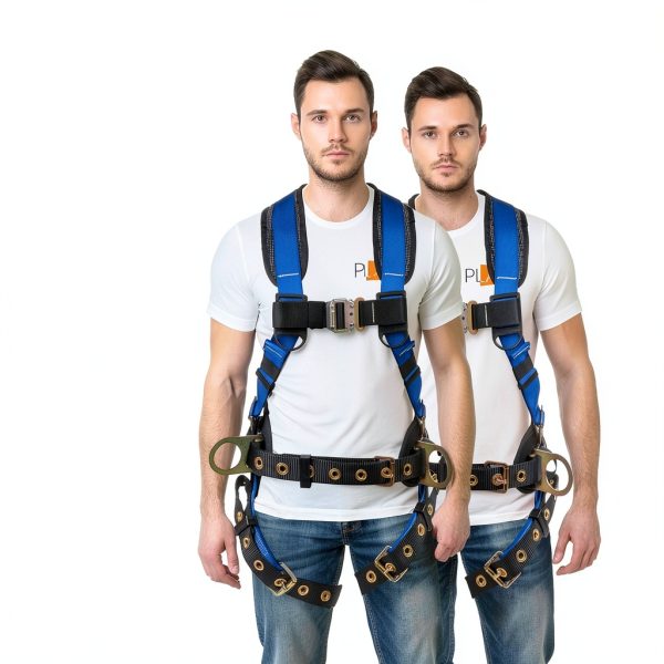 Palmer Safety Fall Arrest Harness 420 lb Polyester Webbing Hi Vis-1